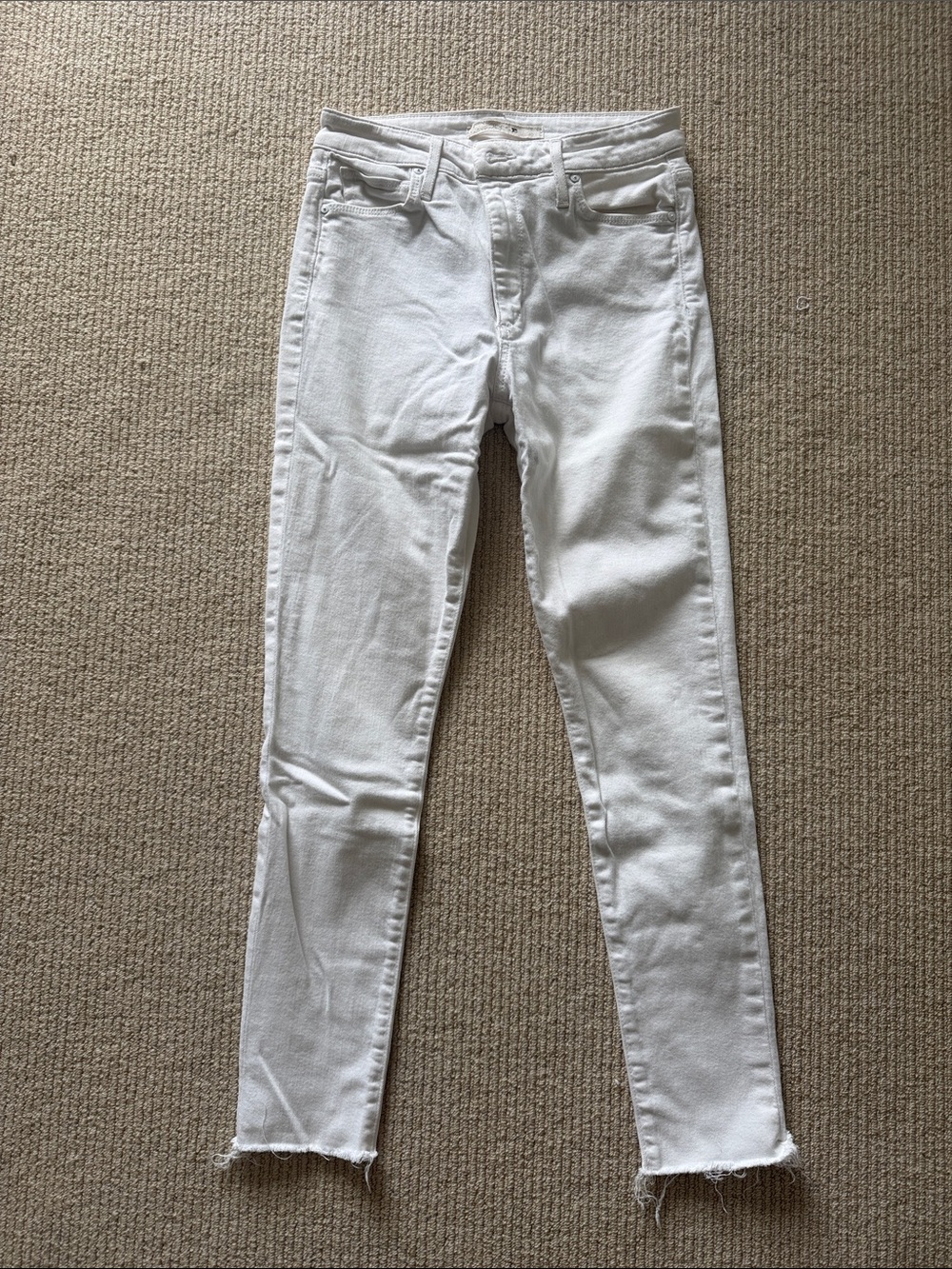 Joe's Jeans White Skinny High-Rise Jeans